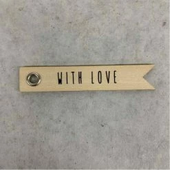 Something Blue DECOR His&Hers Tags Wood Brown Size 15ct FAVORS