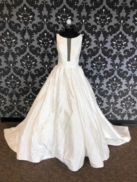 Something Blue Justin Alexander Size 12 Ivory Higneck Sleeveless Satin Ballgown Wedding Dress 3 Something Blue Justin Alexander Size 12 Ivory Higneck Sleeveless Satin Ballgown Wedding Dress