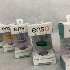 Something Blue Enso Double Band Silicone Ring