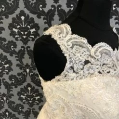 Something Blue Stella York 6569 Lace/Tulle Size 28 AS IS MISSING BEADING/ HOLE IN ILLUSION WEDDING DRESSES