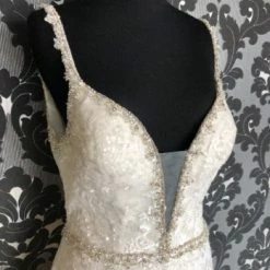 Something Blue WEDDING DRESSES Allure Bridal C522 Wedding Dress Beaded/Sequin Ivory Size 8