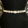 Something Blue Justin Alexander 88107B Belt Rhinestone/Pearl Silver Size 14