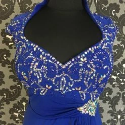 PROM Size 24W Cobalt MacDuggal Poly-Spandex