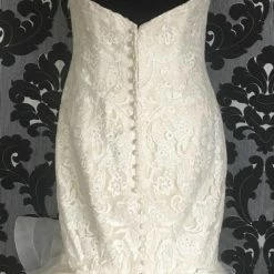 WEDDING DRESSES Size 14 Champagne Allure Romance Lace Strapless Mermaid Sweetheart