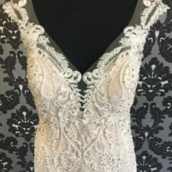 Something Blue Wedding Allure Bridal C489 Women's Wedding Dress Lace/Tulle Size 12 WEDDING DRESSES