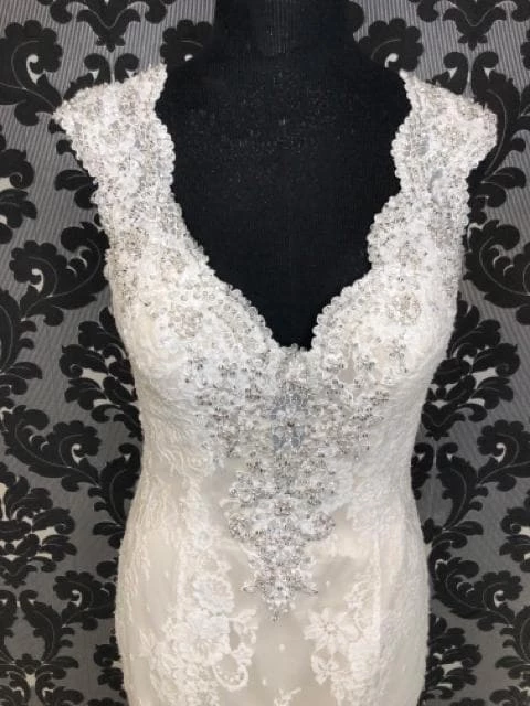 Something Blue Kenneth Winston KANDACE 1621 Women's Wedding Dress Lace Ivory Size 12 4 Something Blue Kenneth Winston KANDACE 1621 Women's Wedding Dress Lace Ivory Size 12