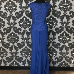 Something Blue Cameron Blake 116667 Formal Lace/Chiffon Royal Size 6 FORMAL/MOTHER'S DRESSES