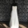 Something Blue Wedding Davids Bridal Ivory Size 4 A-line Strapless Lace Wedding Dress WEDDING DRESSES