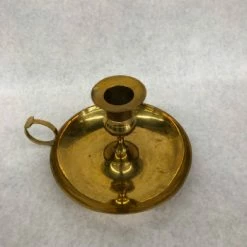 Something Blue DECOR Taper Candle Holder Size 5.5" Brass Brass CANDLES