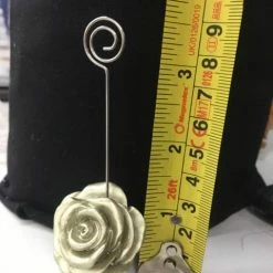 Something Blue Wedding DECOR 5 Ct Champagne Rose Table Number Holders