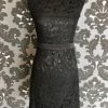 Something Blue Belsoie Women's Formal Lace Black Size 4 Cocktail Cap Sleeve