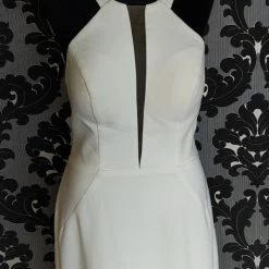 Something Blue WEDDING DRESSES Stella York 7024 Wedding Dress Size 12 Crepe Ivory Sleeveless Sheath