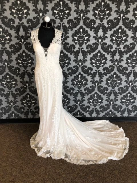 Something Blue Sincerity Bridal 3913 Women's Wedding Dress Lace Sand Mocha 3 Something Blue Sincerity Bridal 3913 Women's Wedding Dress Lace Sand Mocha