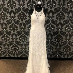 Something Blue Stella York 6669 Women's Wedding Dress Lace Ivory Size 12 Lace