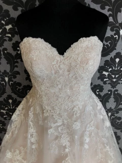 Something Blue Stella York Wedding Dress Tulle/Lace Champagne/Ivory Size 16 WEDDING DRESSES 6 Something Blue Stella York Wedding Dress Tulle/Lace Champagne/Ivory Size 16 WEDDING DRESSES