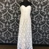 WEDDING DRESSES Size 12 Champagne/Ivory Wtoo Lace Strapless Sheath Sweetheart