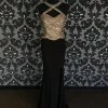 PROM Size 6 Black/Nude/Gold Blush Polyester