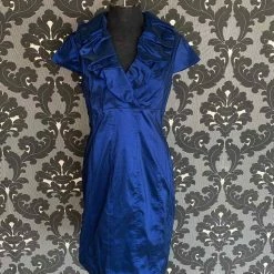 Something Blue Adrianna Papell Formal Taffeta Navy Size 14 FORMAL DRESSES FORMAL/MOTHER'S DRESSES