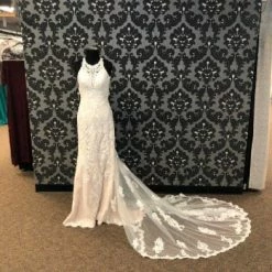 Something Blue Stella York 6669CR Wedding Dress Lace & Tulle Champagne/Ivory WEDDING DRESSES