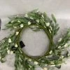 Something Blue Wreath Size 22" Foam/Greenery Green/white FLORAL DECOR