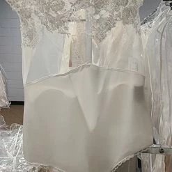 Something Blue Size 16 Ivory Allure Lace/Tull Bodysuit Highneck Separate