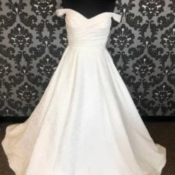 Something Blue Private Label Women Wedding Dress Jacquard Ivory Size 30 A-line WEDDING DRESSES