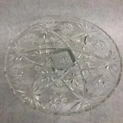 Something Blue Cake Stand Glass Clear Size 4" X 11" Round CAKE ACCESSORIES