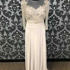 Something Blue Fabuluxe GL2127 Formal Chiffon Taupe Size XL FORMAL DRESSES FORMAL/MOTHER'S DRESSES