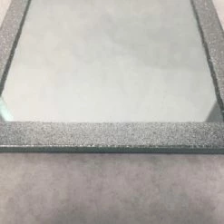 Something Blue DECOR Candle Plate Mirror/Glitter Silver Size 4.5"x4.5" MIRRORS