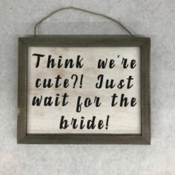 Something Blue DECOR Sign Wood Gray/Black/White Size 8" X 10" SIGNS