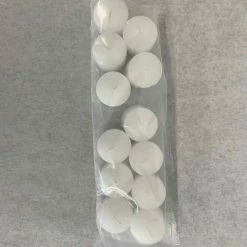 Something Blue Votive Wax White Size 12 Ct CANDLES