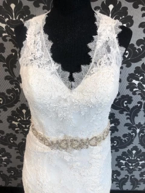 Something Blue Women Wedding Dress Lace Ivory Size 12 Cap Sleeve Fit & Flare WEDDING DRESSES 4 Something Blue Women Wedding Dress Lace Ivory Size 12 Cap Sleeve Fit & Flare WEDDING DRESSES