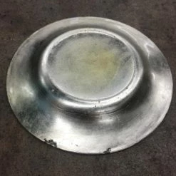 Something Blue Candle Plate Glass/Foil Silver Size 8" CANDLES