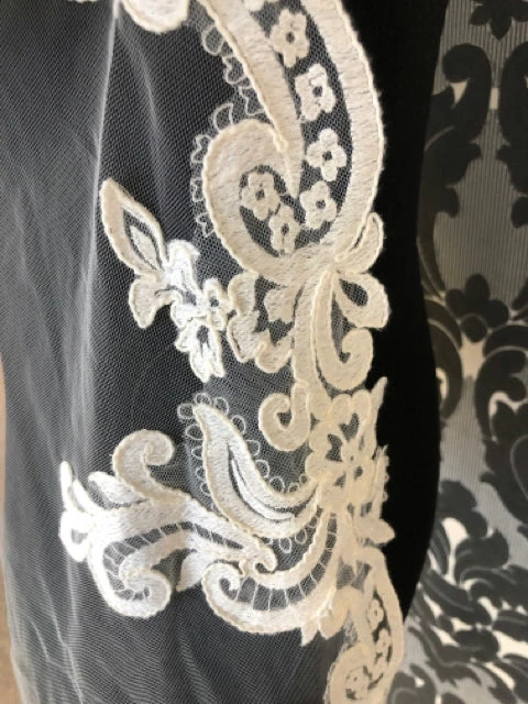 Something Blue Cathedral Ivory Tulle With Lace Edge Veil VEILS 5 Something Blue Cathedral Ivory Tulle With Lace Edge Veil VEILS