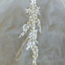 Something Blue Justin Alexander 88245DT Size 24 Tulle/Lace Nude DETACHABLE TRAIN