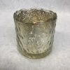 Something Blue Studio Decor Candle Holder Mercury Glass Champagne Size 3"x3.25" CANDLES