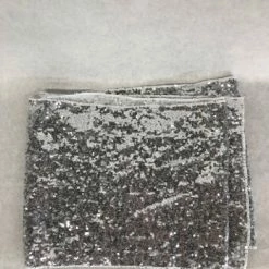 Something Blue Table Runner Size 73"x10" Sequin Silver TABLE LINENS