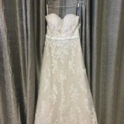 Something Blue Mori Lee Tulle & Lace Ivory Champagne Size 8 Strapless A-line WEDDING DRESSES