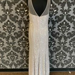 Something Blue Madeline Gardner 71936 Formal Lace Silver Size 10 FORMAL DRESSES FORMAL/MOTHER'S DRESSES