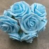 Something Blue Wedding Rose Foam Light Blue 8ct