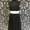 Something Blue Bill Levkoff 379 Women's Formal Chiffon Black/white Size 10 FORMAL/MOTHER'S DRESSES