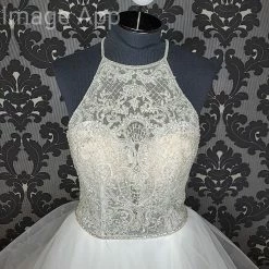 Something Blue Casablanca BL328 Andi Wedding Dress Horsehair/Beaded AS IS LOOSE BEADING
