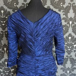 Something Blue FORMAL/MOTHER'S DRESSES Alex Evenings Formal Size 12 Satin Navy
