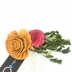 Something Blue Sola Flowers Pew Accents Floral/Greenery Green/Blue/Orange/Blush/Burgundy FLORAL