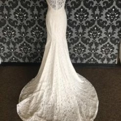 Something Blue Mikaella MK2059 Women's Wedding Dress Lace Ivory/Blush Size 10