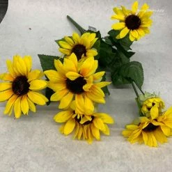 Something Blue Hobby Lobby Sunflower Floral Yellow/Brown/Green Size 22" FLORAL DECOR