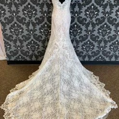 Something Blue WEDDING DRESSES Jasmine Lace Ivory And Ude Size 10 Cap Sleeve Fit & Flare