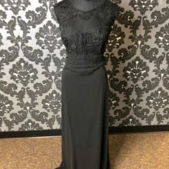 Something Blue Miss Kim 2234 Formal Lace/Chiffon Black Size 2XL FORMAL/MOTHER'S DRESSES