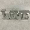Something Blue "LOVE" Sign Size 11"x4" Wood Silver SIGNS DECOR