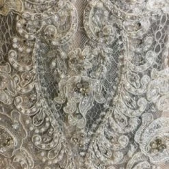 Something Blue Wedding Allure Bridal C481 Women's Wedding Dress Beaded Lace Size 14 WEDDING DRESSES